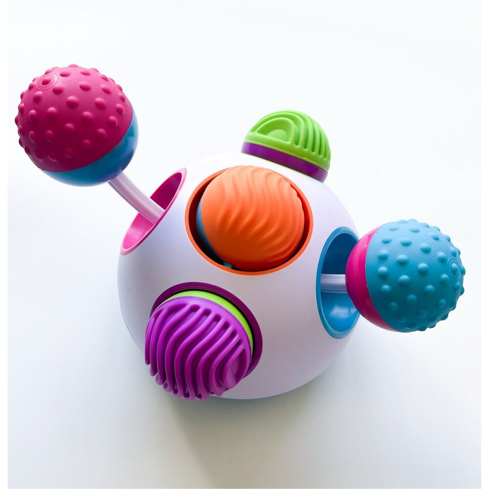 Fat Brain Toys Klickity Baby Colorful Developmental Sensory Toy